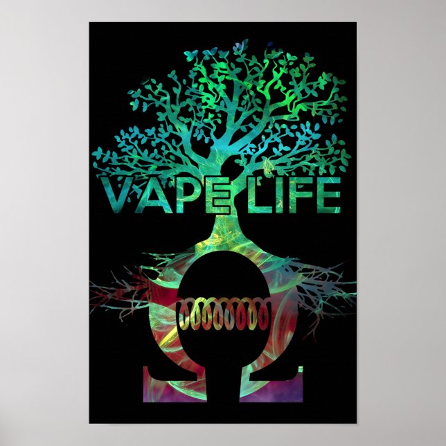 Póster Vape Life Poster Black BG (Frente)