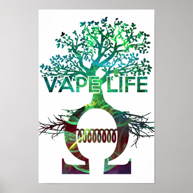 Póster Vape Life Poster White BG (Frente)