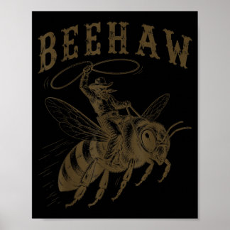 Póster Vaqueiro Beehaw Occidental Juego Divertido Apicult