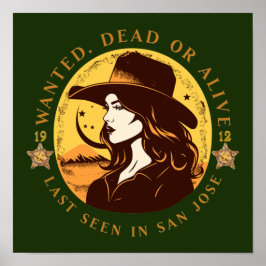 Póster Vaquera Occidental