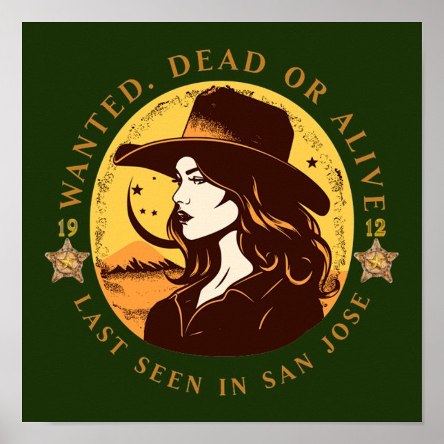 Póster Vaquera Occidental (Frente)