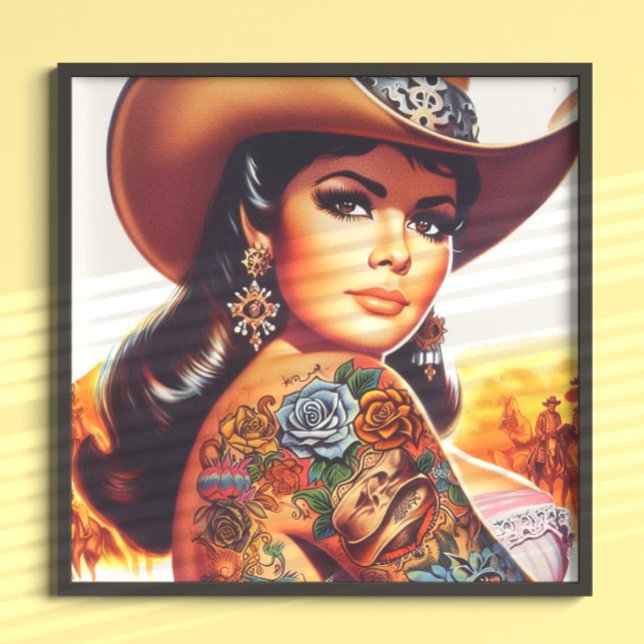 Póster Vaquera Tatuada Clásica (Subido por el creador)