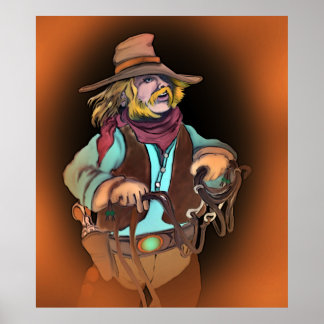 Póster vaquero