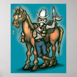 Póster Vaquero