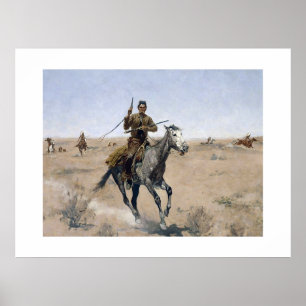 Póster vaquero del oeste americano