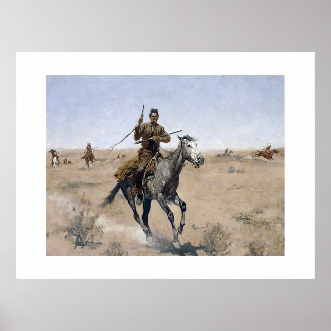 Póster vaquero del oeste americano (Frente)
