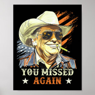Póster Vaquero occidental de Trump que perdiste de nuevo
