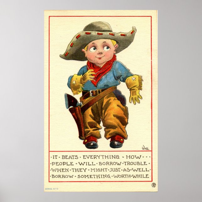 Póster Vaquero pequeño (Frente)