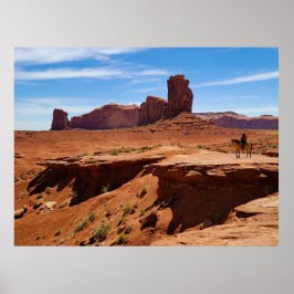 Póster Vaquero solitario