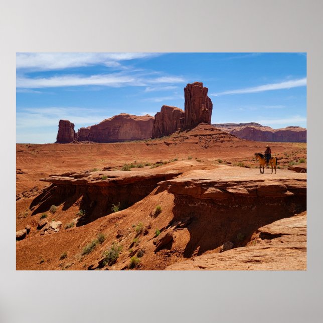 Póster Vaquero solitario (Frente)