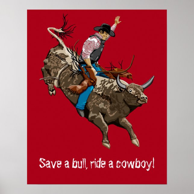 Póster Vaquero vintage (Frente)