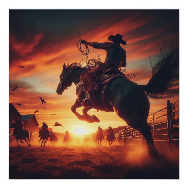 Póster Vaqueros (Anverso)