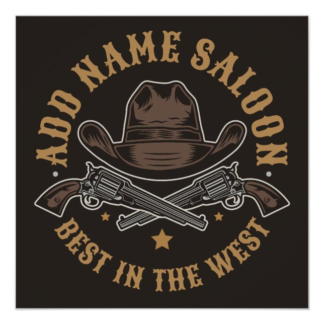 Póster Vaqueros antiguos disparan AÑADIR NOMBRE ANTIGUO S (Anverso)