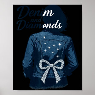 Póster Vaqueros De Damas Y Diamantes Arco Damas Chicas Je