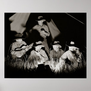 Póster Vaqueros de Montana, 1939. Foto antigua