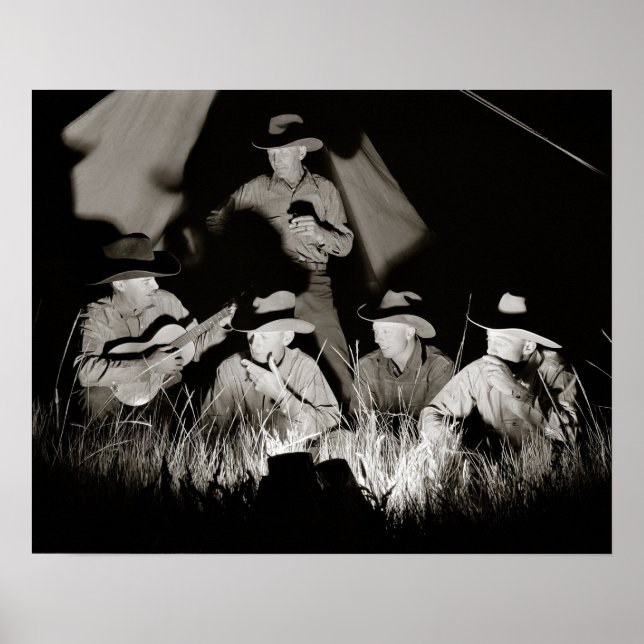 Póster Vaqueros de Montana, 1939. Foto antigua (Frente)