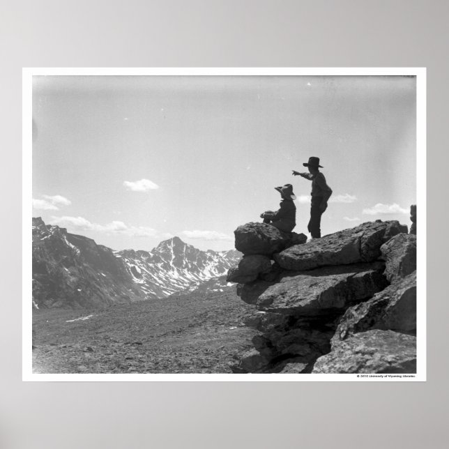 Póster Vaqueros en una cresta (Frente)