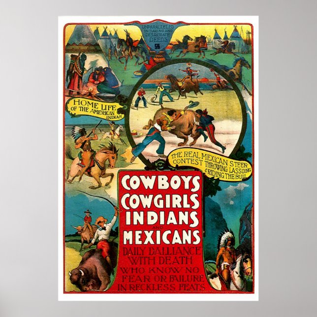 Póster Vaqueros - Imprimir (Frente)