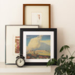 Póster Vaqueros vintage, Open Range de Maynard Dixon<br><div class="desc">Open Range (1942) de Maynard Dixon es una pintoresca pintura del paisaje de arte occidental de época. Un ranchero de vaqueros montando su caballo en las llanuras del suroeste. Él está acaparando sus vacas, toros y ganado en la pradera. Grandes nubes blancas llenan el cielo sobre los campos de la...</div>