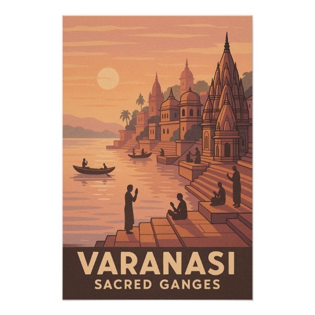 Póster Varanasi - Ganges sagrado (Anverso)