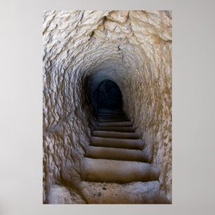 Póster Vardzia Cave Staircase