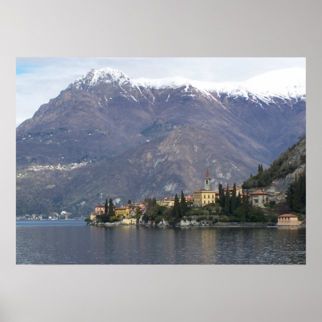 Póster Varenna Italia, Lago Como (Frente)
