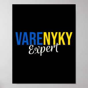 Póster Varenyky Soporte Experto Ucrania Bandera Amor Ucra