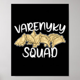 Póster Varenyky Squad Divertida Cocina Ucraniana Ucrania 