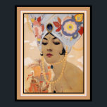 Póster Vargas Art Deco "Chica en Turbán" 16 x 20<br><div class="desc">Impresión de Vargas colorida 16 x 20</div>