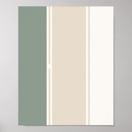 Póster Variación 2 de rayas pastel – Simple y elegante