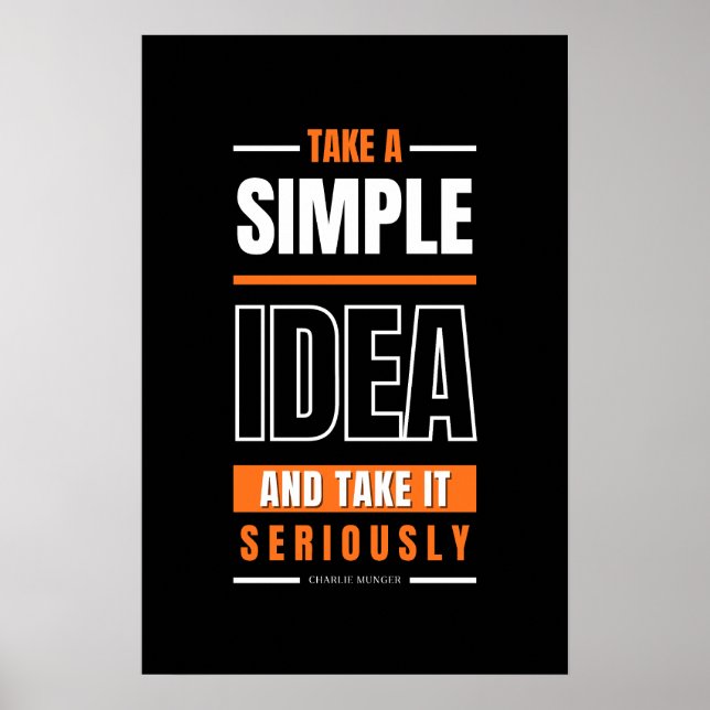 Póster Variación de cotización de Charlie Munger (Frente)