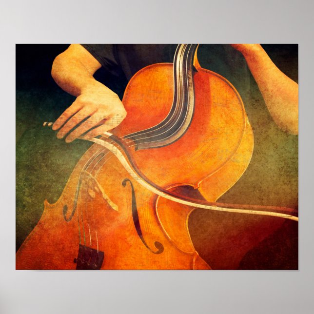 Póster Variación de Jazz Gitano - Poster surrealista Cell (Frente)