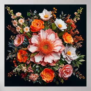 Póster Varias flores