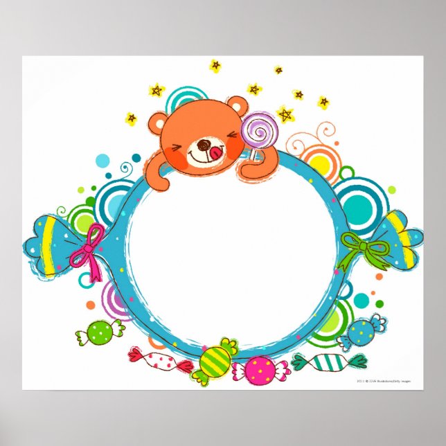 Póster Variedad de caramelos (Frente)