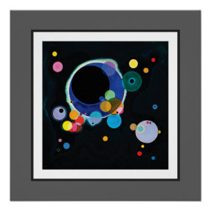 Póster Varios círculos de Wassily Kandinsky
