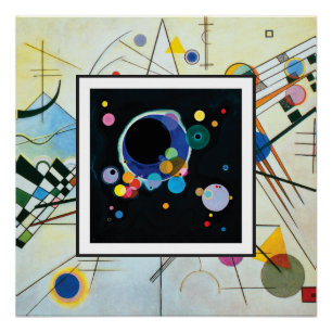 Póster Varios círculos en la composición VIII por