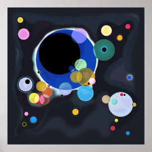 Póster Varios círculos, Vassily Kandinsky en digital
