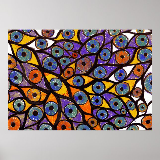 Póster Varios ojos (Frente)