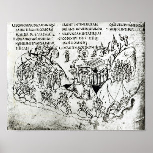 Póster Various scenes illustrating a psalm 2