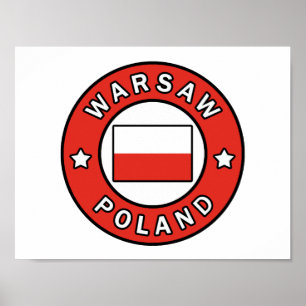 Póster Varsovia Polonia