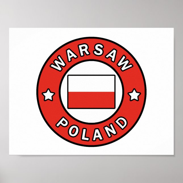Póster Varsovia Polonia (Frente)