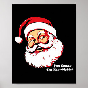 Póster Vas a Comer Ese Ckle Payaso Santa Claus Navidad