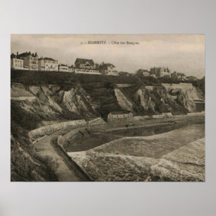 Póster Vasco Francia del DES de Biarritz Côte