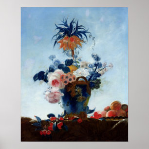 Póster Vase con flores