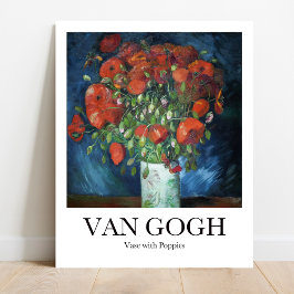 Póster Vase con los cachorros de Vincent van Gogh