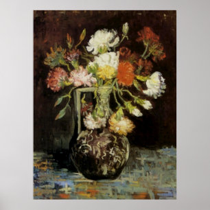 Póster Vase con los Carnations de Vincent van Gogh
