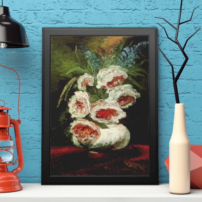 Póster Vase con peonies de Vincent van Gogh (Subido por el creador)