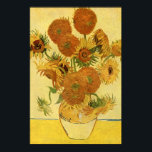 Póster Vase con quince girasoles, Bella Artes Van Gogh<br><div class="desc">Vida: Vase con quince girasoles, Vincent van Gogh. Arles, agosto de 1888. Óleo sobre lienzo, 93 x 73 cm. Galería Nacional, Londres. F 454, JH 1562 Vincent Willem van Gogh (30 de marzo de 1853 a 29 de julio de 1890) fue un artista Post-impresionista holandés. Algunas de sus pinturas se...</div>