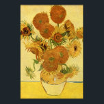 Póster Vase con quince girasoles, Bella Artes Van Gogh<br><div class="desc">Vida: Vase con quince girasoles, Vincent van Gogh. Arles, agosto de 1888. Óleo sobre lienzo, 93 x 73 cm. Galería Nacional, Londres. F 454, JH 1562 Vincent Willem van Gogh (30 de marzo de 1853 a 29 de julio de 1890) fue un artista Post-impresionista holandés. Algunas de sus pinturas se...</div>