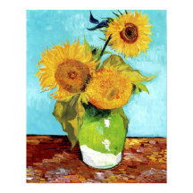 Vase con tres girasoles (1888) Vincent Van Gogh